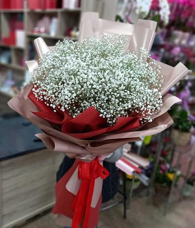Букет цветов из: Гипсофила в Козино Одинцовского района