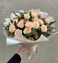 Букет Кремовые розы Латте в Козино Одинцовского района
