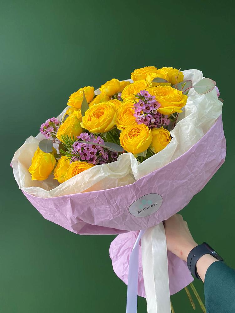 Кустовые желтые розы в Козино Одинцовского района Букет Кустовые желтые розы в Козино Одинцовского района